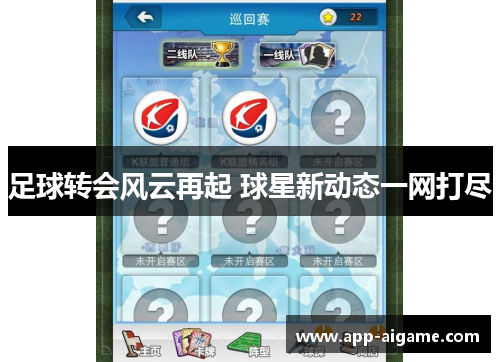 足球转会风云再起 球星新动态一网打尽
